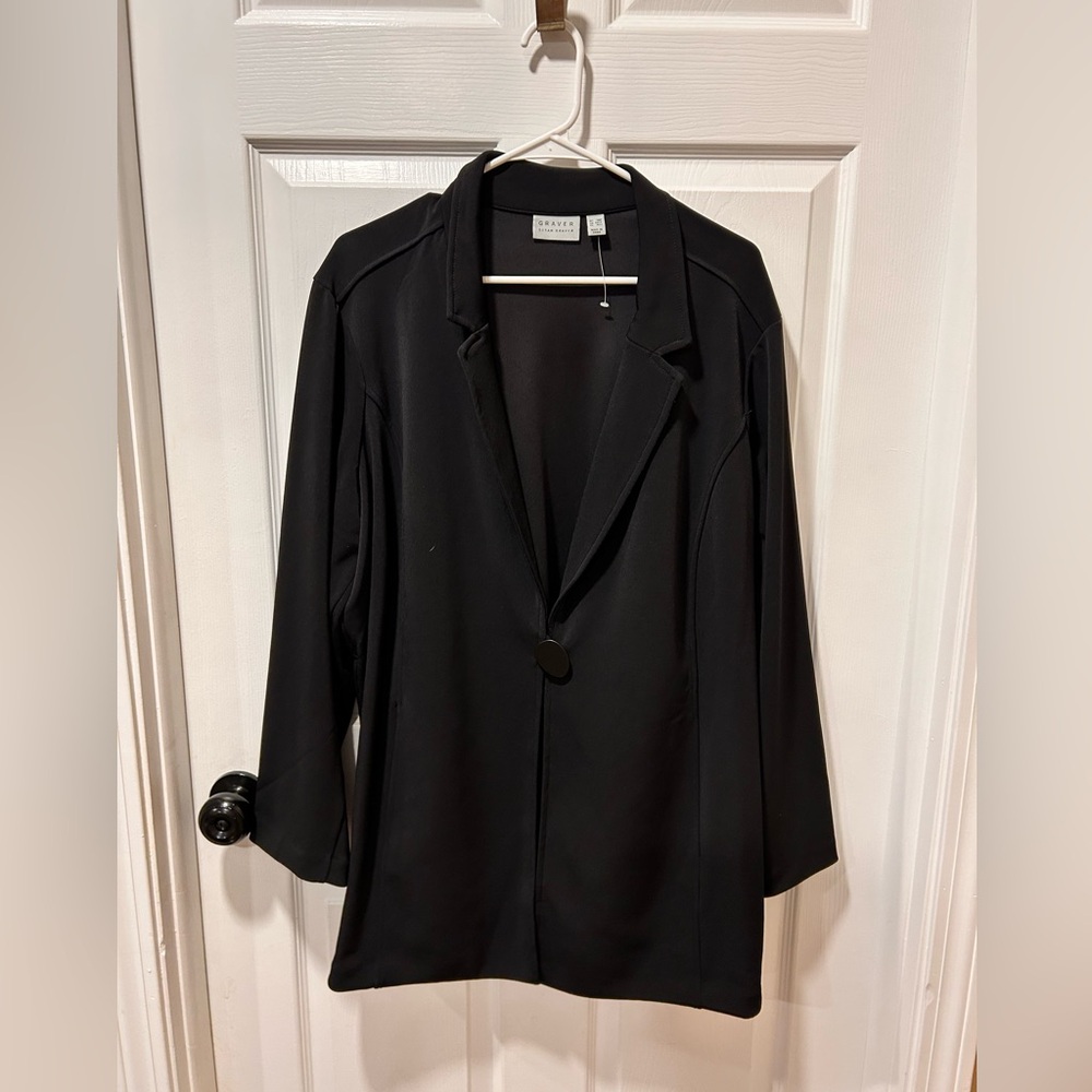 Susan Graver Black Women's Blazer